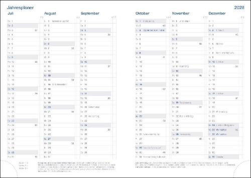 Buchcover und Innenansicht für das Buch: Wochen-Cheftimer A5, Alu silber 2027