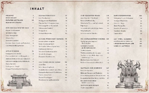 Buchcover und Innenansicht für das Buch: Diablo: The Official Cookbook: Recipes and Tales from the Inns of Sanctuary