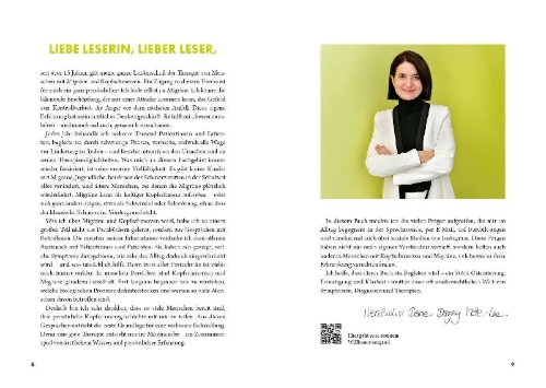 Buchcover und Innenansicht für das Buch: Migräne Doc