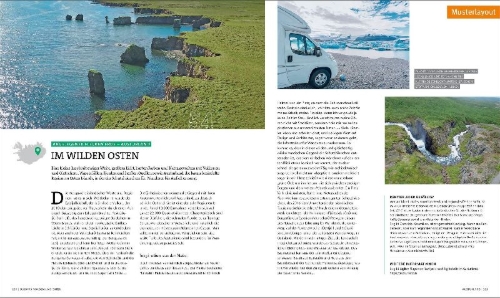 Buchcover und Innenansicht für das Buch: Secret Places Schottland mit dem Wohnmobil