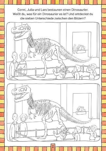 Buchcover und Innenansicht für das Buch: Conni Gelbe Reihe (Beschäftigungsbuch): Entdeckt! Spiele und Suchbilder