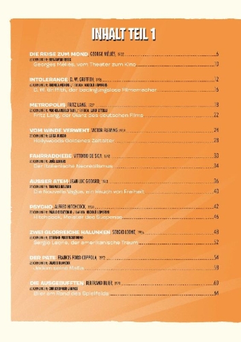 Buchcover und Innenansicht für das Buch: Klassiker der Filmgeschichte