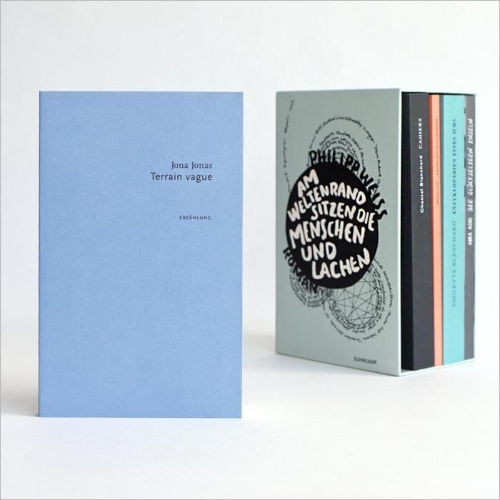 Buchcover und Innenansicht für das Buch: Am Weltenrand sitzen die Menschen und lachen