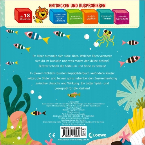 Buchcover und Innenansicht für das Buch: Animal Magic: In the Ocean