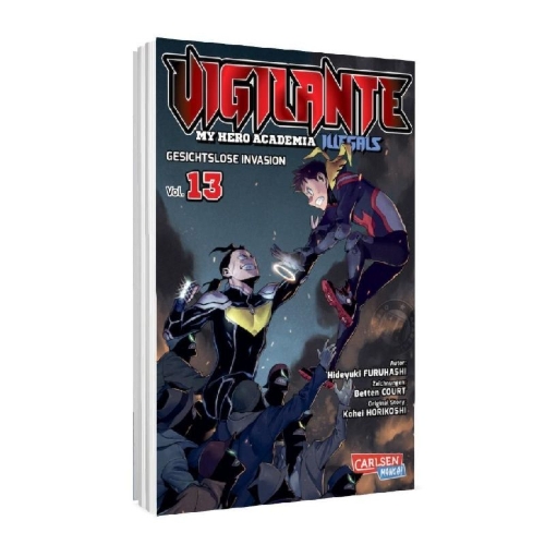 Buchcover und Innenansicht für das Buch: Vigilante: Boku no Hero Academia Illegals