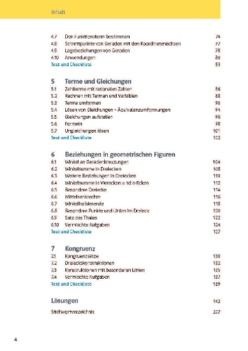 Buchcover und Innenansicht für das Buch: KomplettTrainer Gymnasium Mathematik 7. Klasse