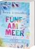 Buchcover und Innenansicht für das Buch: Fünf am Meer