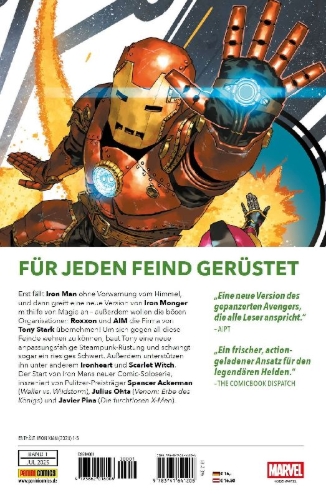 Buchcover und Innenansicht für das Buch: Iron Man (2024) 1-5