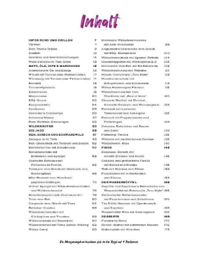 Buchcover und Innenansicht für das Buch: Wild gegrillt