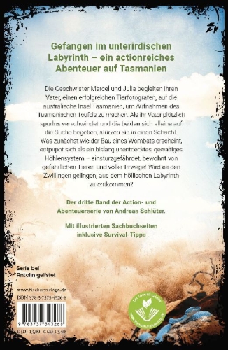 Buchcover und Innenansicht für das Buch: Dangerzone - Flucht aus der Todeshöhle
