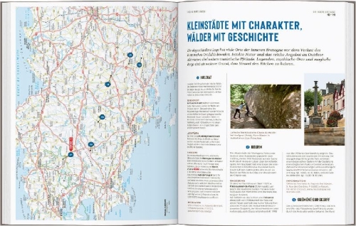 Buchcover und Innenansicht für das Buch: DUMONT Bildatlas Bretagne