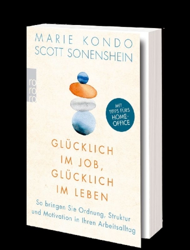 Buchcover und Innenansicht für das Buch: Joy at Work: Organizing Your Professional Life