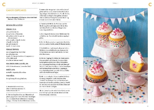 Buchcover und Innenansicht für das Buch: Backen für Kinder von A-Z