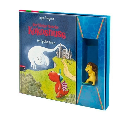 Buchcover und Innenansicht für das Buch: Der kleine Drache Kokosnuss - Die Geschenk-Box "Matilda" (Set)