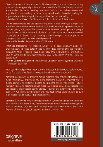 Buchcover und Innenansicht für das Buch: Artificial Intelligence for Inspired Action
