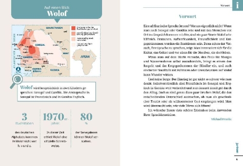 Buchcover und Innenansicht für das Buch: Reise Know-How Sprachführer Wolof für Senegal und Gambia - Wort für Wort