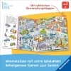 Buchcover und Innenansicht für das Buch: Mein Sachen suchen Wimmelbuch: Fahrzeuge im Einsatz