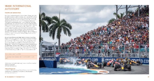Buchcover und Innenansicht für das Buch: Formel 1 Rennstrecken
