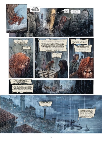 Buchcover und Innenansicht für das Buch: La Confrérie des Tempêtes 02