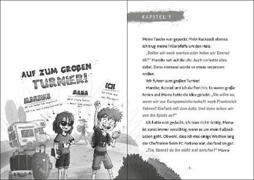 Buchcover und Innenansicht für das Buch: Der Wunderstürmer (Band 7) - Falsches Spiel beim großen Turnier