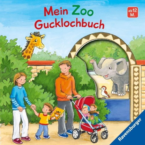 Buchcover und Innenansicht für das Buch: Mein Zoo Gucklochbuch