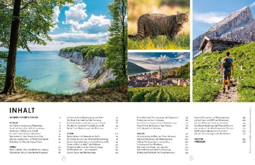 Buchcover und Innenansicht für das Buch: LONELY PLANET Bildband Legendäre Wanderrouten in Deutschland