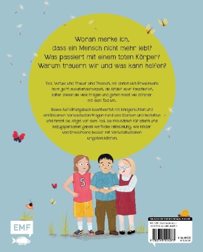 Buchcover und Innenansicht für das Buch: Wenn wir ins Gras beißen - Das Buch vom Tod für große und kleine Menschen