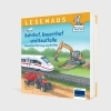 Buchcover und Innenansicht für das Buch: LESEMAUS Sonderbände: Bahnhof, Bauernhof und Baustelle - Die besten Fahrzeug-Geschichten