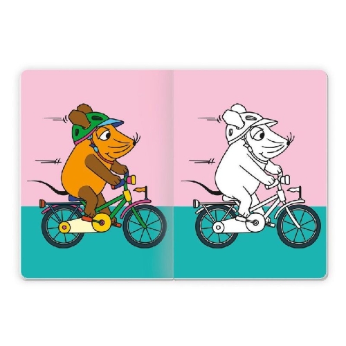 Buchcover und Innenansicht für das Buch: TRÖTSCH - Die Maus Superdickes Malbuch Ausmalbuch