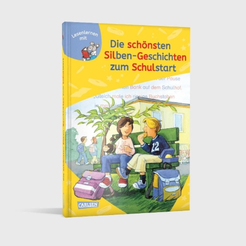Buchcover und Innenansicht für das Buch: LESEMAUS zum Lesenlernen Sammelbände: Die schönsten Silben-Geschichten zum Schulstart