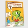 Buchcover und Innenansicht für das Buch: Rätseln für Kinder ab 9: Mega Rätselblock - Zahlenrätsel, Labyrinthe, Teekesselchen, Wortknobeleien, Quizfragen