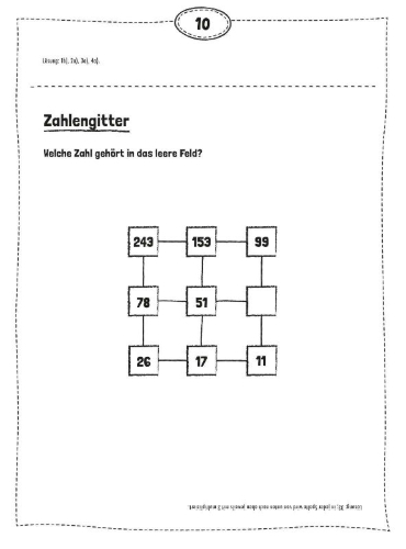 Buchcover und Innenansicht für das Buch: Rätseln für Kinder ab 9: Mega Rätselblock - Zahlenrätsel, Labyrinthe, Teekesselchen, Wortknobeleien, Quizfragen
