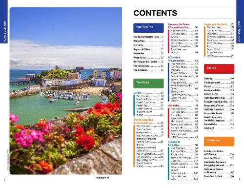 Buchcover und Innenansicht für das Buch: Lonely Planet Wales