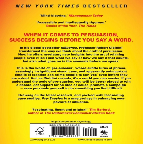 Buchcover und Innenansicht für das Buch: Pre-Suasion