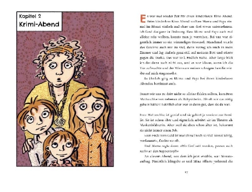 Buchcover und Innenansicht für das Buch: Oma verbuddeln