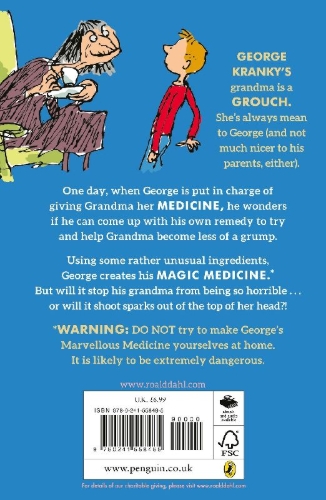 Buchcover und Innenansicht für das Buch: George's Marvellous Medicine