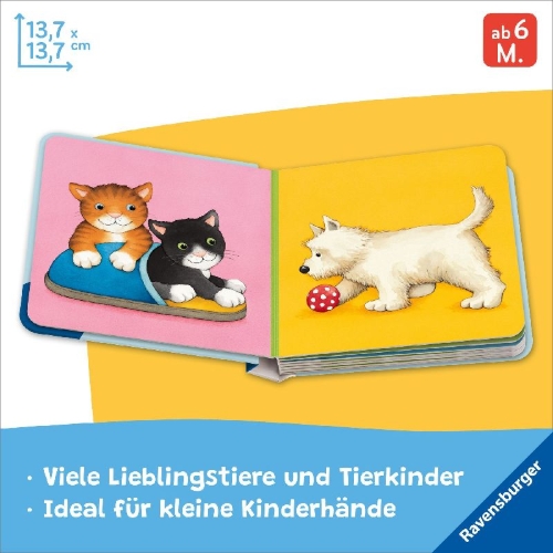 Buchcover und Innenansicht für das Buch: Meine allerersten Tiere