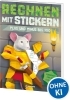 Buchcover und Innenansicht für das Buch: Rechnen mit Stickern - Plus und Minus bis 100