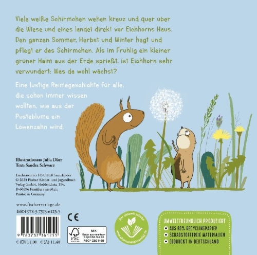Buchcover und Innenansicht für das Buch: Eine Pusteblume für dich!