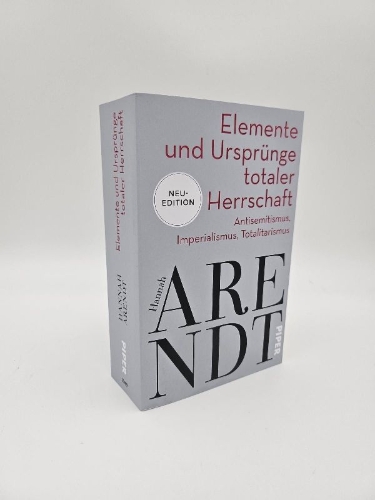 Buchcover und Innenansicht für das Buch: Elemente und Ursprünge totaler Herrschaft