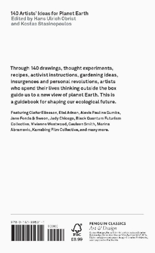 Buchcover und Innenansicht für das Buch: 140 Artists' Ideas for Planet Earth