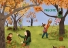 Buchcover und Innenansicht für das Buch: Hörst du's rascheln? Der Herbst ist da!