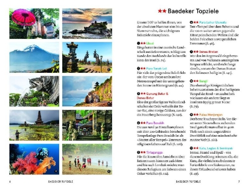 Buchcover und Innenansicht für das Buch: Baedeker SMART Reiseführer Bali