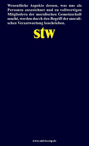 Buchcover und Innenansicht für das Buch: Moralische Verantwortung