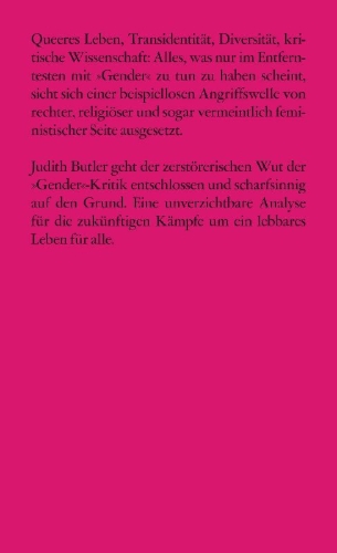 Buchcover und Innenansicht für das Buch: Who's afraid of gender?
