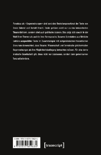Buchcover und Innenansicht für das Buch: Paradoxa über Politik und Theater