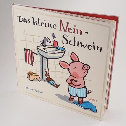 Buchcover und Innenansicht für das Buch: Das kleine Nein-Schwein