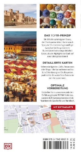 Buchcover und Innenansicht für das Buch: TOP10 Reiseführer Marrakech