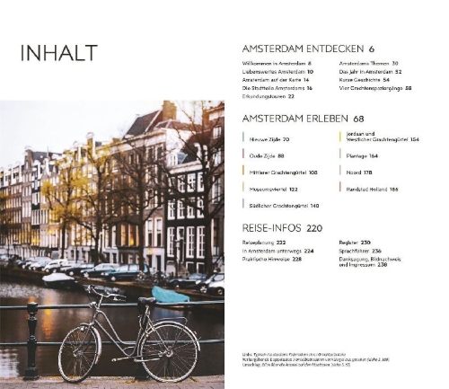Buchcover und Innenansicht für das Buch: Vis-à-Vis Reiseführer Amsterdam