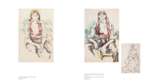 Buchcover und Innenansicht für das Buch: Paul Cezanne. Form and Color - The Major Exhibition Catalogue of the Fondation Beyeler